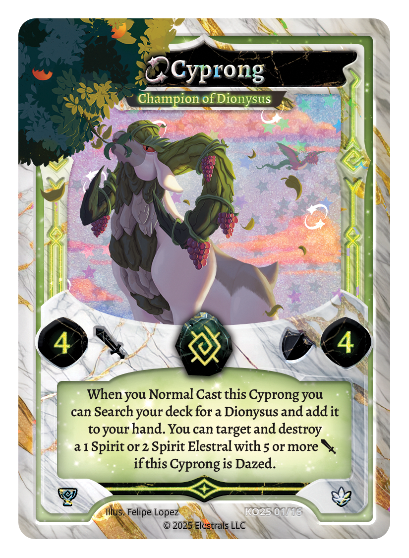 Cyprong - Champion of Dionysus - KO25 XX/16